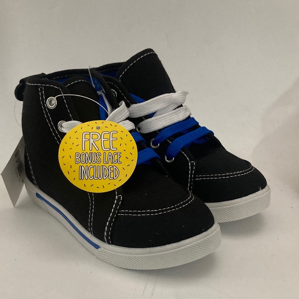 Shoe Shox Boys Classic Hi-Top Athletic Sneakers Blue Black Size 11 M